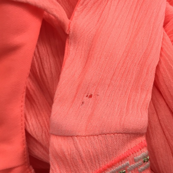 APT. 9 BRIGHT CORAL HI LO FULLY LINED SUNDRESS - Picture 9 of 9